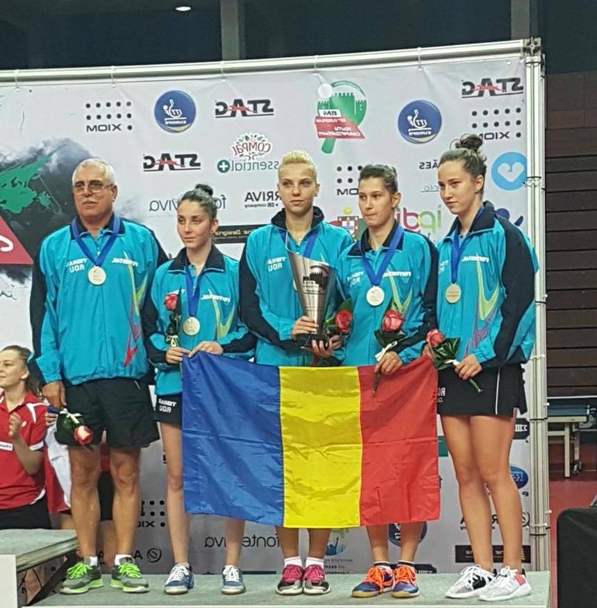 Opt medalii pentru România la Campionatele Europene de tenis de masă pentru juniori şi cadeţi