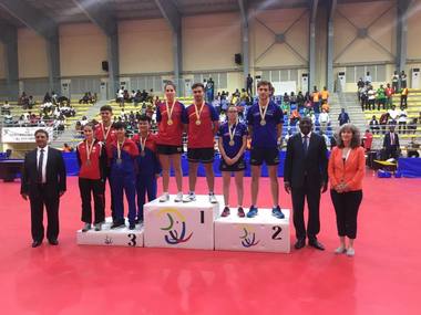 Medalii de aur şi argint la tenis de masă pentru România, la Jocurile Francofoniei.Aur pentru România şi la lupte libere