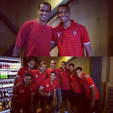 Rivaldo s-a întâlnit cu mai mulţi jucători dinamovişti