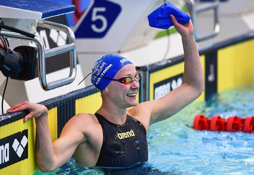 Suedeza Sarah Sjostrom a stabilit un record mondial în proba de 100 de metri liber, în bazin scurt