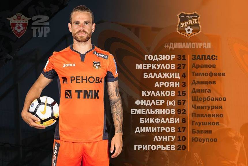 Eric Bicfalvi a marcat un gol în partida FK Ural - Zenit Sankt Petersburg, scor 1-1, în campionatul Rusiei