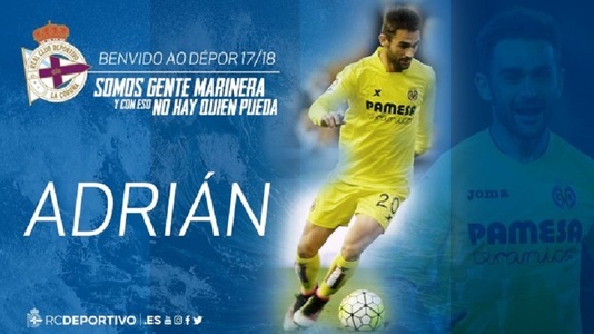 Deportivo La Coruna l-a împrumutat pe atacantul Adrian Lopez de la FC Porto