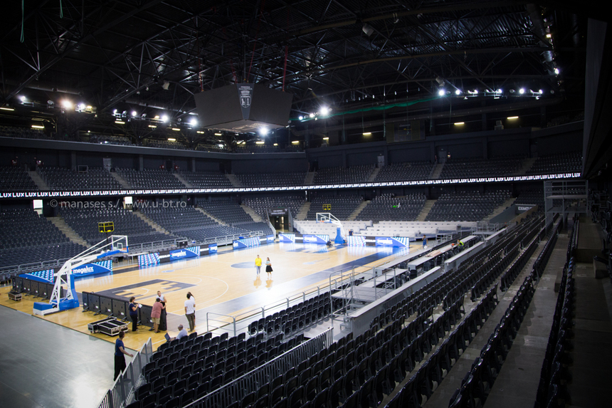 Sala Polivalentă din Cluj, cu capacitate extinsă la 9.300 de locuri, pregătită pentru Eurobasket2017