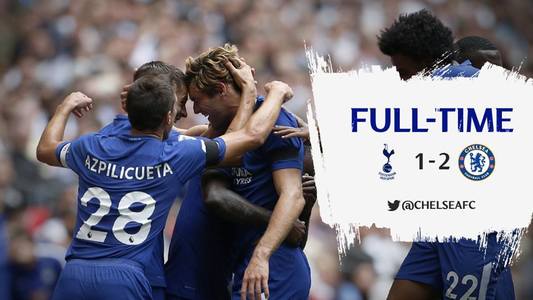Chelsea a învins în deplasare Tottenham, scor 2-1. Marcos Alonso a reuşit o dublă, Batshuayi a înscris în propria poartă