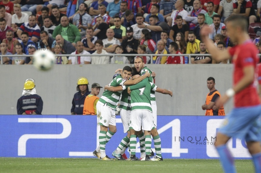 FCSB a fost învinsă de Sporting Lisabona, scor 5-1, şi a ratat calificarea în grupele Ligii Campionilor