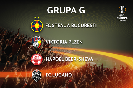 Grupele Liga Europa: Primul meci al FCSB - pe teren propriu, cu Viktoria Plzen, ultimul - tot acasă, cu Lugano