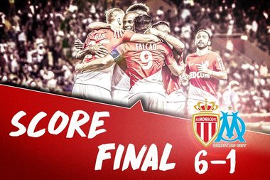 Monaco a învins cu 6-1 Marseille, în Ligue 1. Marseille nu mai primise cel puţin şase goluri în primul eşalon din 1997