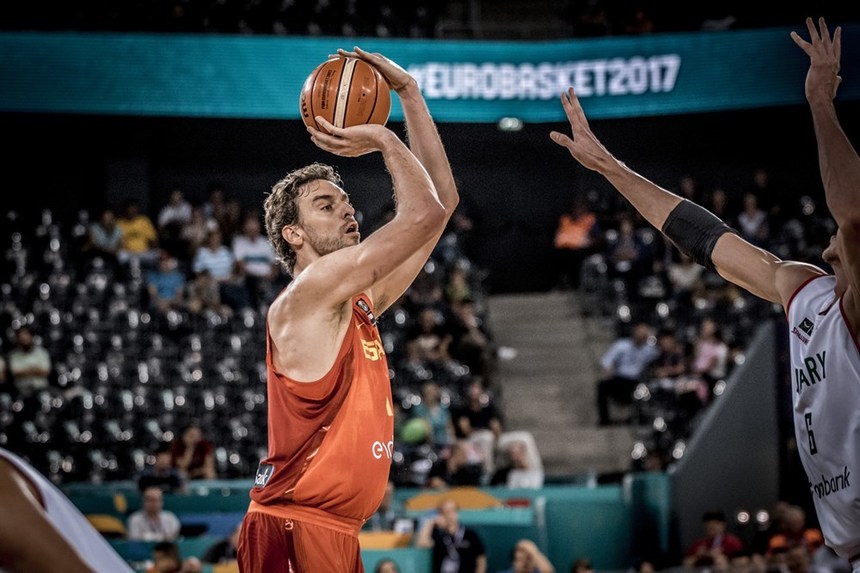 Pau Gasol a devenit cel mai bun marcator din istoria Eurobasket, la meciul cu Ungaria, având 1.111 puncte