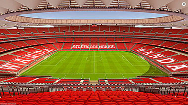 Petrecere de 12 ore la inaugurarea noului stadion al echipei Atletico Madrid
