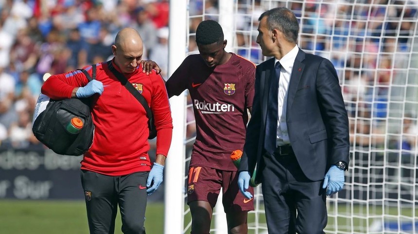 Barcelona economiseşte 10 milioane de euro după accidentarea lui Dembele