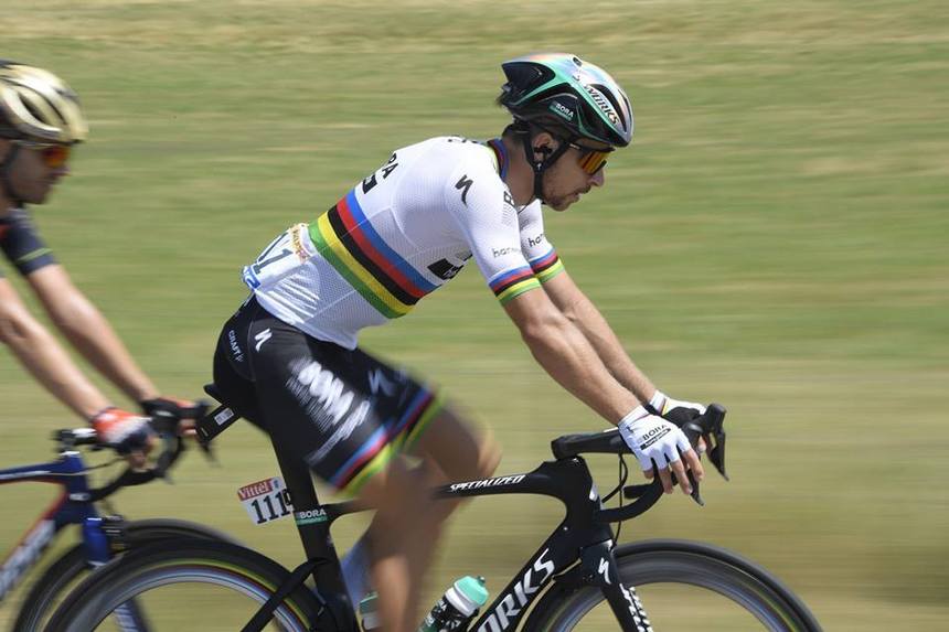Peter Sagan a câştigat titlul mondial la ciclism pe şosea pentru a treia oară