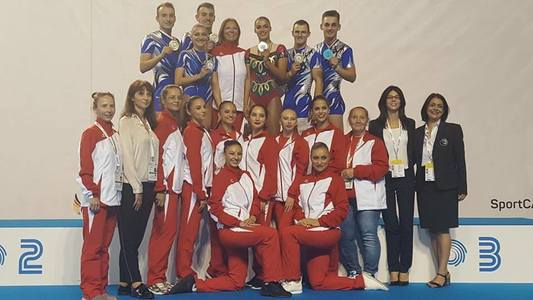 România, cinci medalii în finalele individuale la seniori, la Campionatul European de gimnastică aerobică