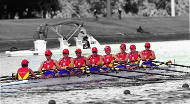 Echipajul feminin al României de 8+1, medalie de aur la CM de canotaj de la Sarasota