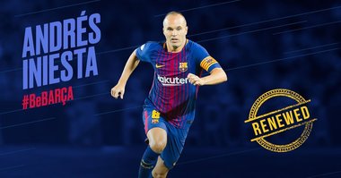 Andres Iniesta la FC Barcelona pe viaţă