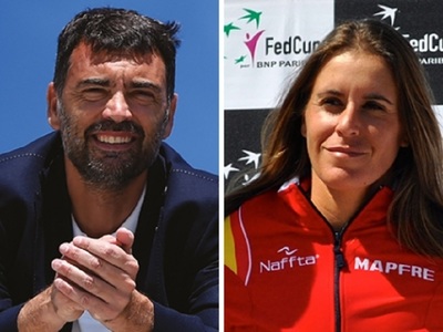 Sergi Bruguera şi Anabel Medina, căpitanii echipelor de Cupa Davis şi Fed Cup ale Spaniei
