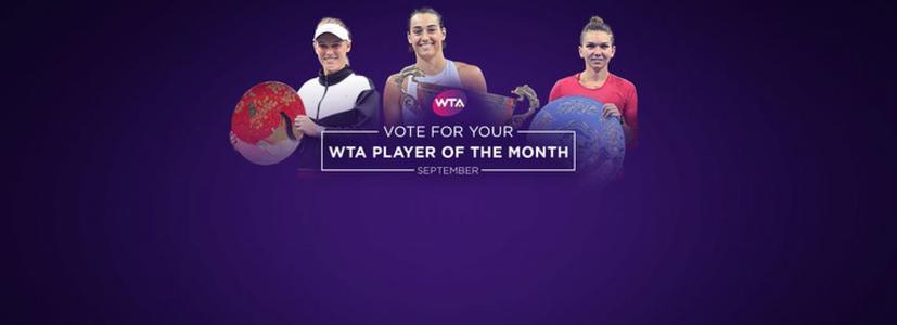 Simona Halep, nominalizată de WTA la titlul de jucătoarea lunii septembrie