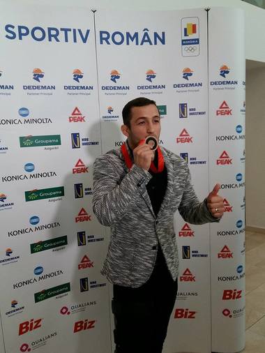Luptătorul Ştefan Gheorghiţă a primit medalia de bronz de la JO de la Beijing din 2008