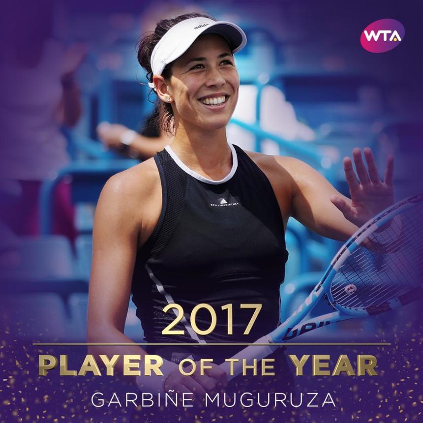 WTA: Garbine Muguruza a fost aleasă jucătoarea anului. Printre nominalizate pentru acest titlu s-a numărat şi Halep