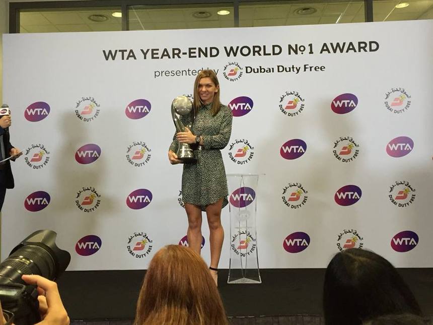 Simona Halep, nominalizată de WTA la titlul de jucătoarea lunii octombrie