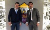 Contra şi Mutu au vizitat baza de pregătire a clubului AS Roma şi vor asista la derbiul cu Lazio