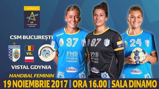 CSM Bucureşti, victorie cu Vistal Gdynia şi încheie lider în grupa A a Ligii Campionilor la handbal