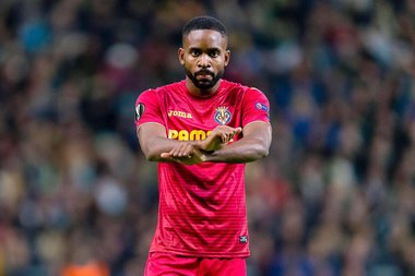 Gest împotriva sclaviei din Libia făcut de Cedric Bakambu la meciul Astana-Villarreal