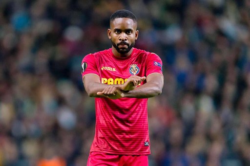 Gest împotriva sclaviei din Libia făcut de Cedric Bakambu la meciul Astana-Villarreal