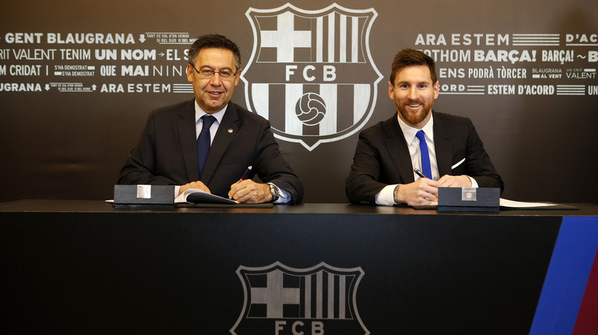 Messi şi-a prelungit contractul cu FC Barcelona. Argentinianul are o clauză de reziliere de 700 de milioane de euro