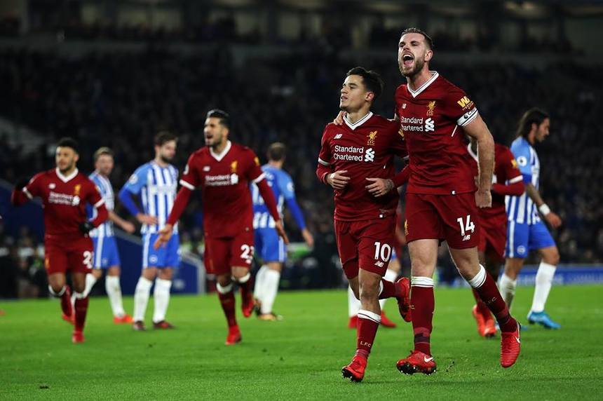 Premier League: Liverpool, victorie în deplasare cu 5-1 în faţa echipei Brighton