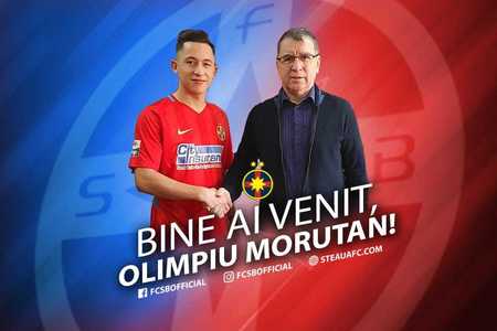 FCSB anunţă că a ajuns la un acord pentru transferul lui Olimpiu Moruţan 