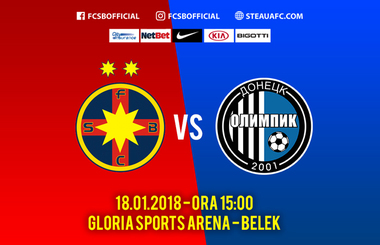 FCSB va susţine stagii de pregătire în Turcia şi în Spania. La 18 ianuarie, echipa lui Dică va întâlni Olimpik Doneţk