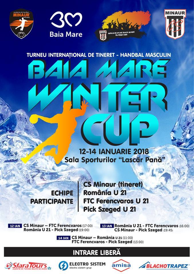 Naţionala de handbal masculin tineret, două victorii şi o înfrângere la Winter Cup, în Baia Mare