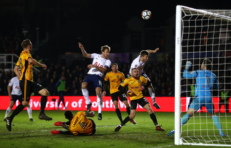 Tottenham a remizat cu o echipă din liga a patra, Newport County, scor 1-1, în Cupa Angliei