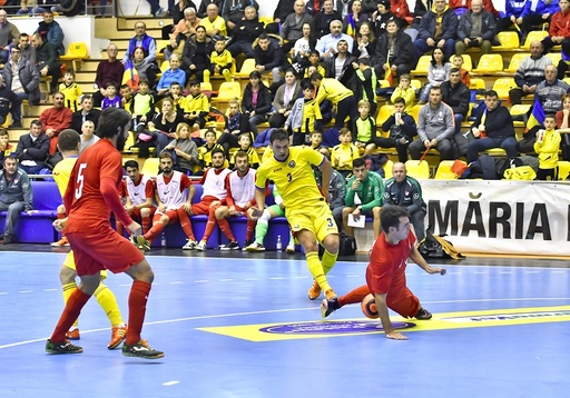 Reprezentativa de futsal a României debutează, miercuri, contra Portugaliei, la Campionatul European