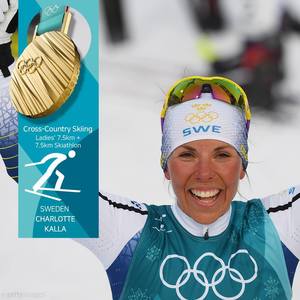 Charlotte Kalla, prima campioană olimpică de la Pyeongchang