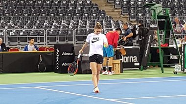 Halep: Nu mai am probleme la picior, dar trebuie să joc un meci oficial să văd cum va fi