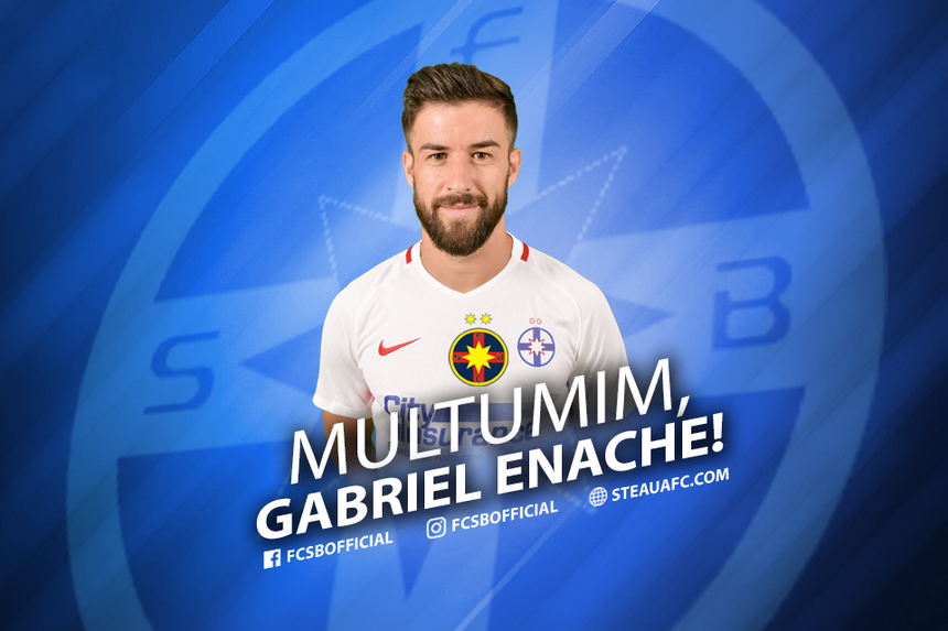 FCSB a anunţat despărţirea de Gabriel Enache