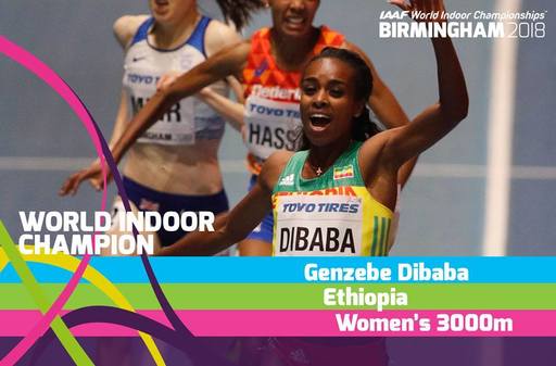 Claudia Bobocea, locul 13 la 3000 m, la CM de atletism în sală. Câştigătoarea probei este Dibaba