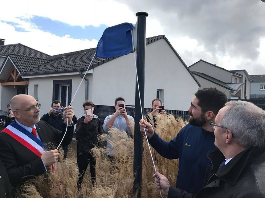 Nikola Karabatic a inaugurat o stradă care îi poartă numele, în localitatea franceză Yutz