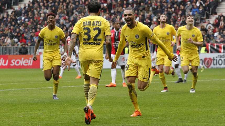 PSG a obţinut a noua victorie consecutivă în Ligue 1, scor 2-1 cu Nice, după ce a fost condusă cu 1-0