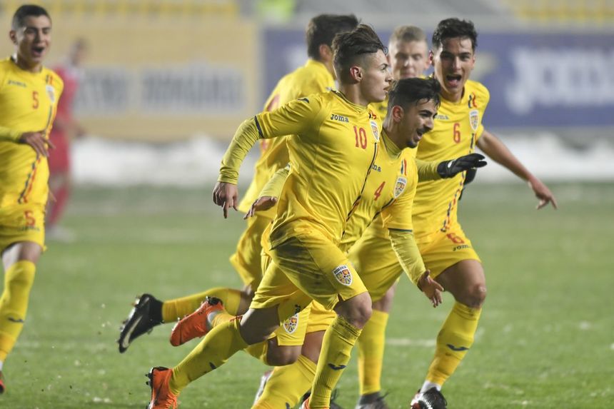 România U19 a învins Serbia, scor 4-0, la debutul Turului de Elită