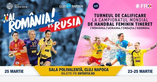 Naţionala de handbal feminin tineret, trei victorii în preliminariile CM2018, în grupa de la Cluj-Napoca