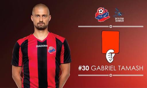 Gabriel Tamaş a fost eliminat la meciul Bnei Yehuda – Hapoel Haifa, scor 3-0