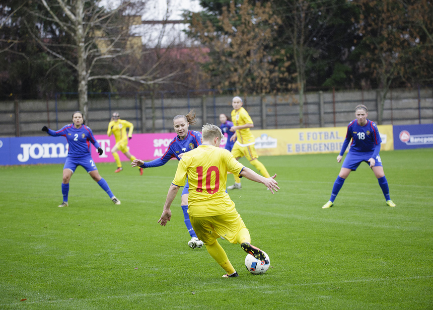 Fotbal feminin: Moldova - România, scor 0-0, în preliminariile CM-2019