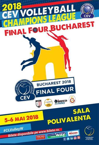 Preţuri între 140 şi 1.400 de lei la biletele pentru Turneul F4 al Ligii Campionilor de volei feminin, de la Bucureşti