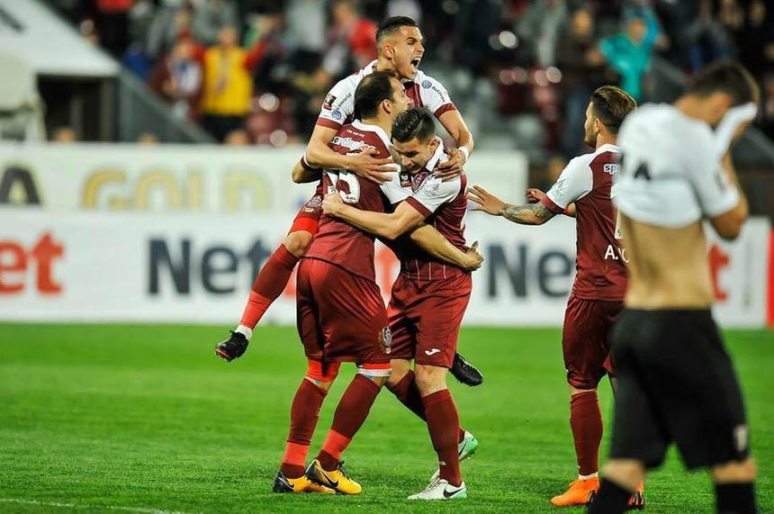 CFR Cluj a învins în deplasare FC Viitorul, scor 2-1, în play-off-ul Ligii I