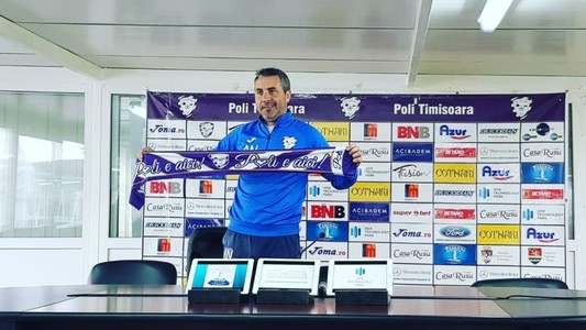 Adrian Neaga, noul antrenor al Poli Timişoara: Dacă vom face un joc bun la Dinamo, vor veni şi rezultatele