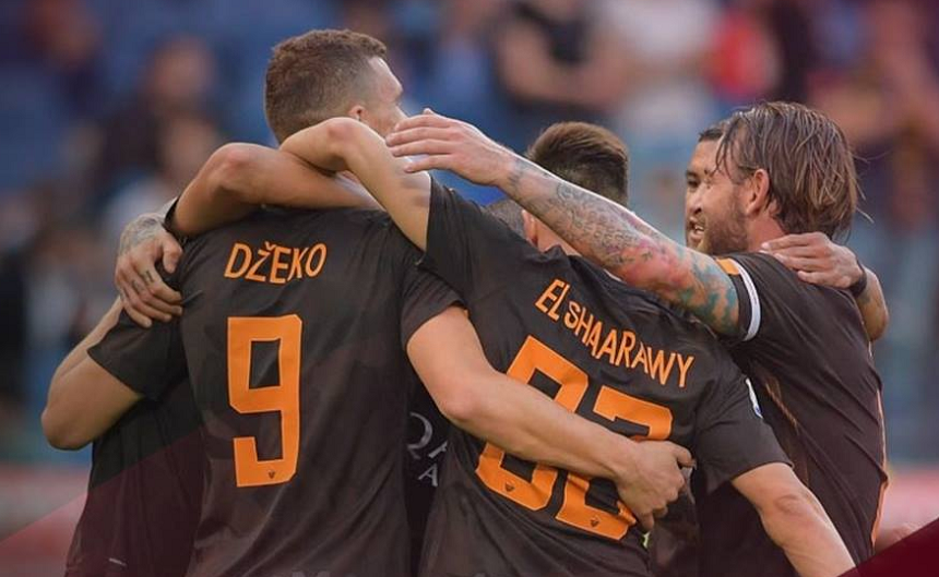 Serie A: AS Roma a învins Chievo Verona, scor 4-1, deşi a jucat mai mult de jumătate de oră în inferioritate numerică