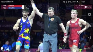 Mihai Mihuţ, campion european la lupte greco-romane. România are o medalie de aur la CE pentru prima dată după 11 ani