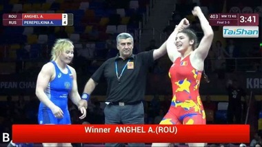 Alexandra Nicoleta Anghel, medaliată cu bronz la CE de lupte
